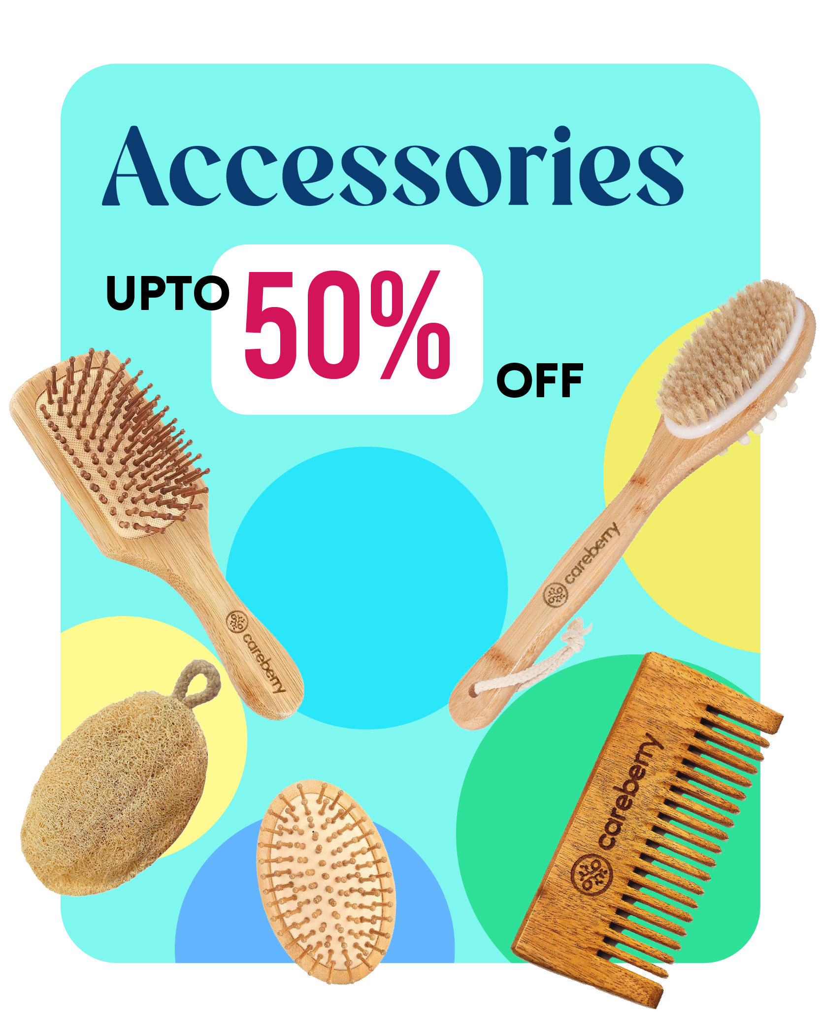 50% off on all accessories