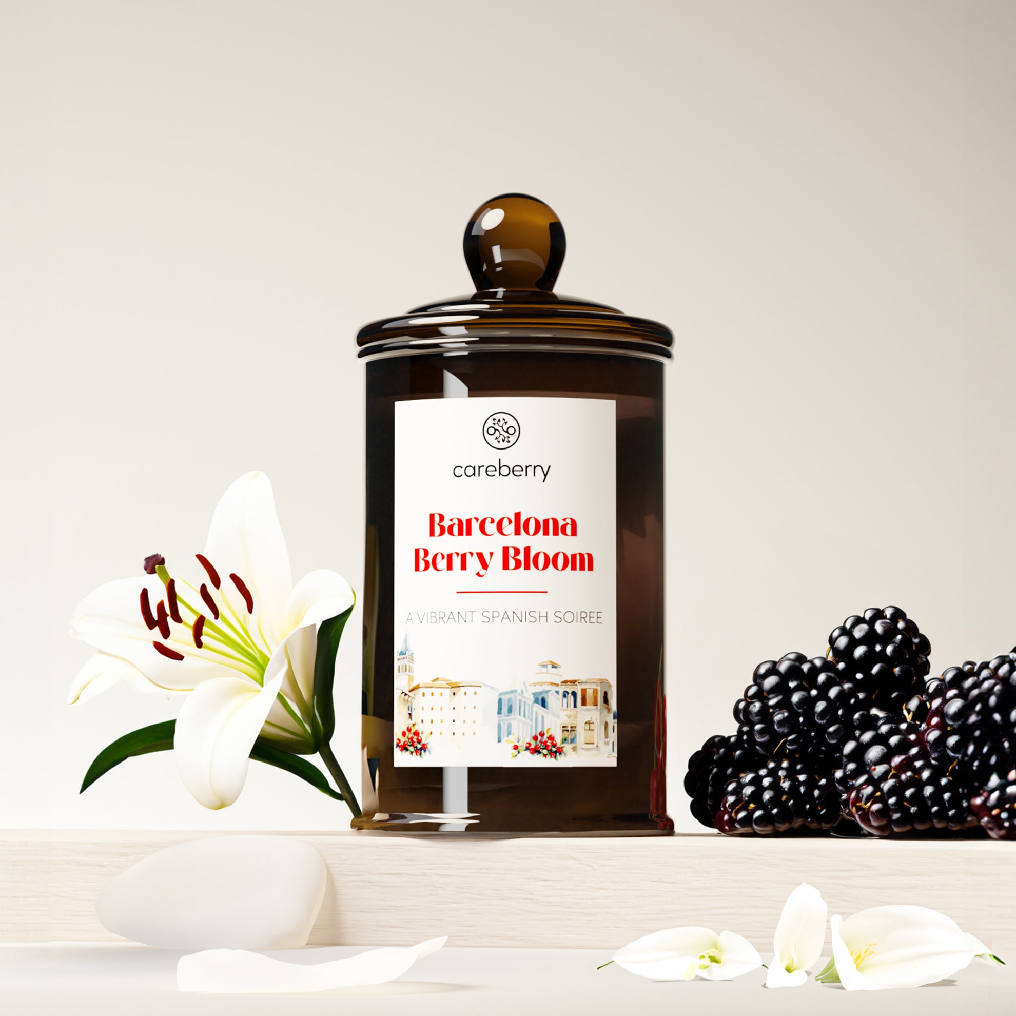 Barcelona Berry Bloom Candle 100g