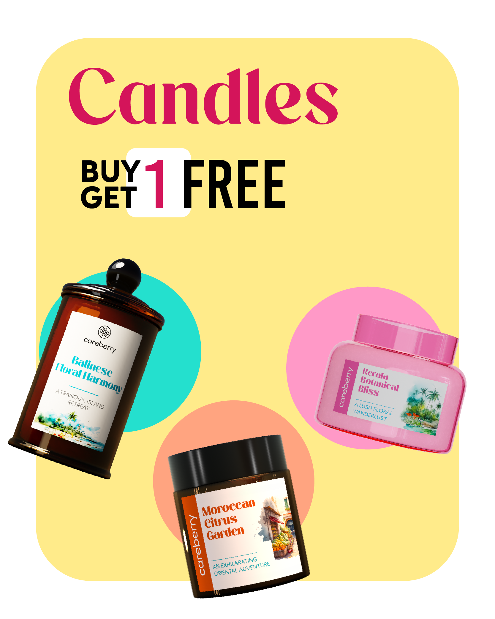 Buy 1 candle and get 1 candle free