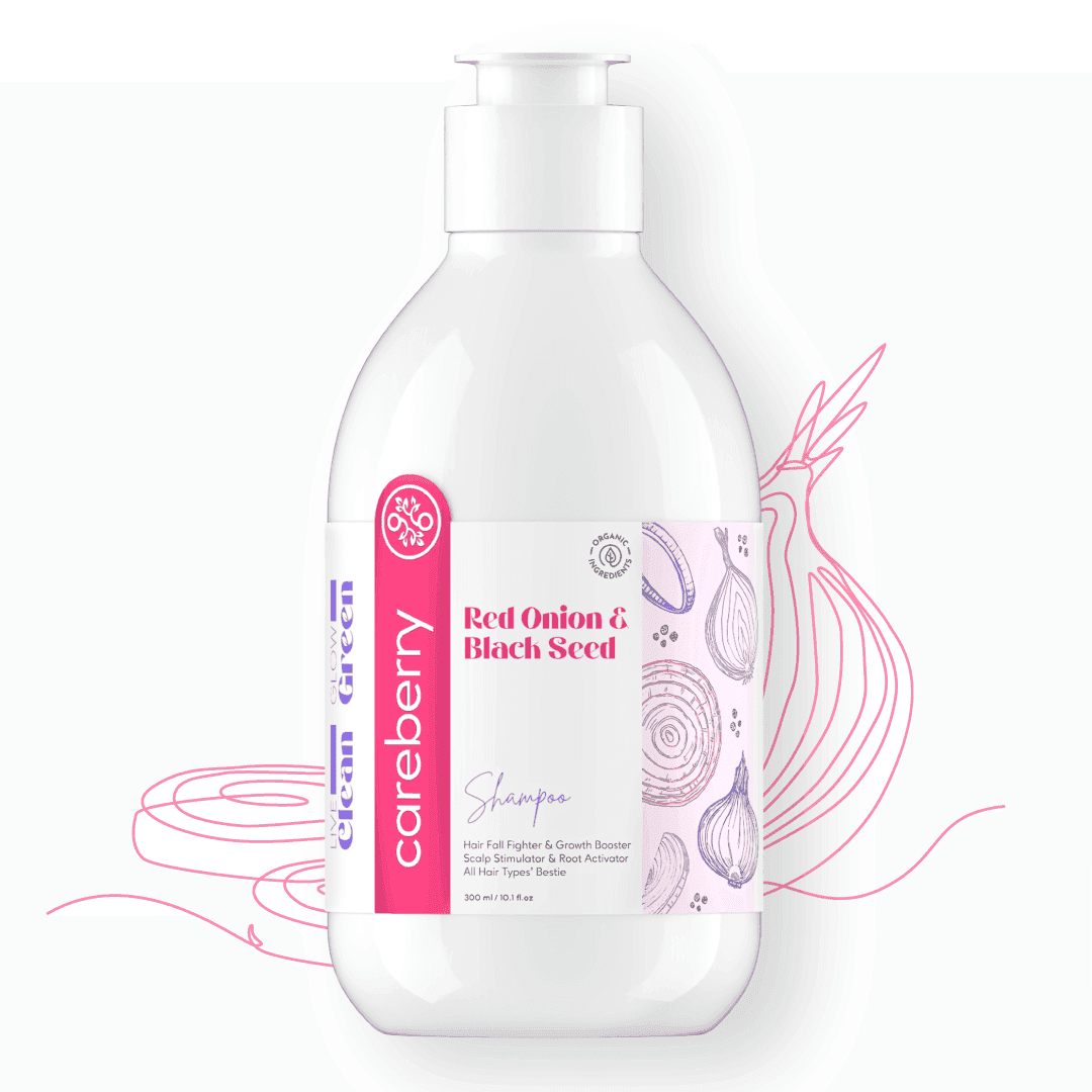 natural red onion hair cleanser sulphate & paraben free